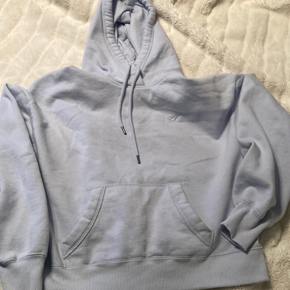 Hollister light blue hoodie